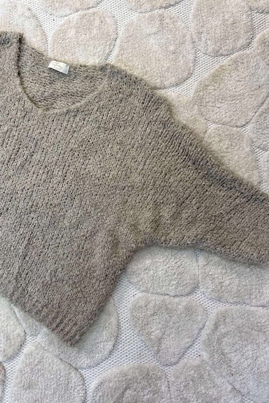 Hygge Boucle Slouch Knit Oatmeal /20 -